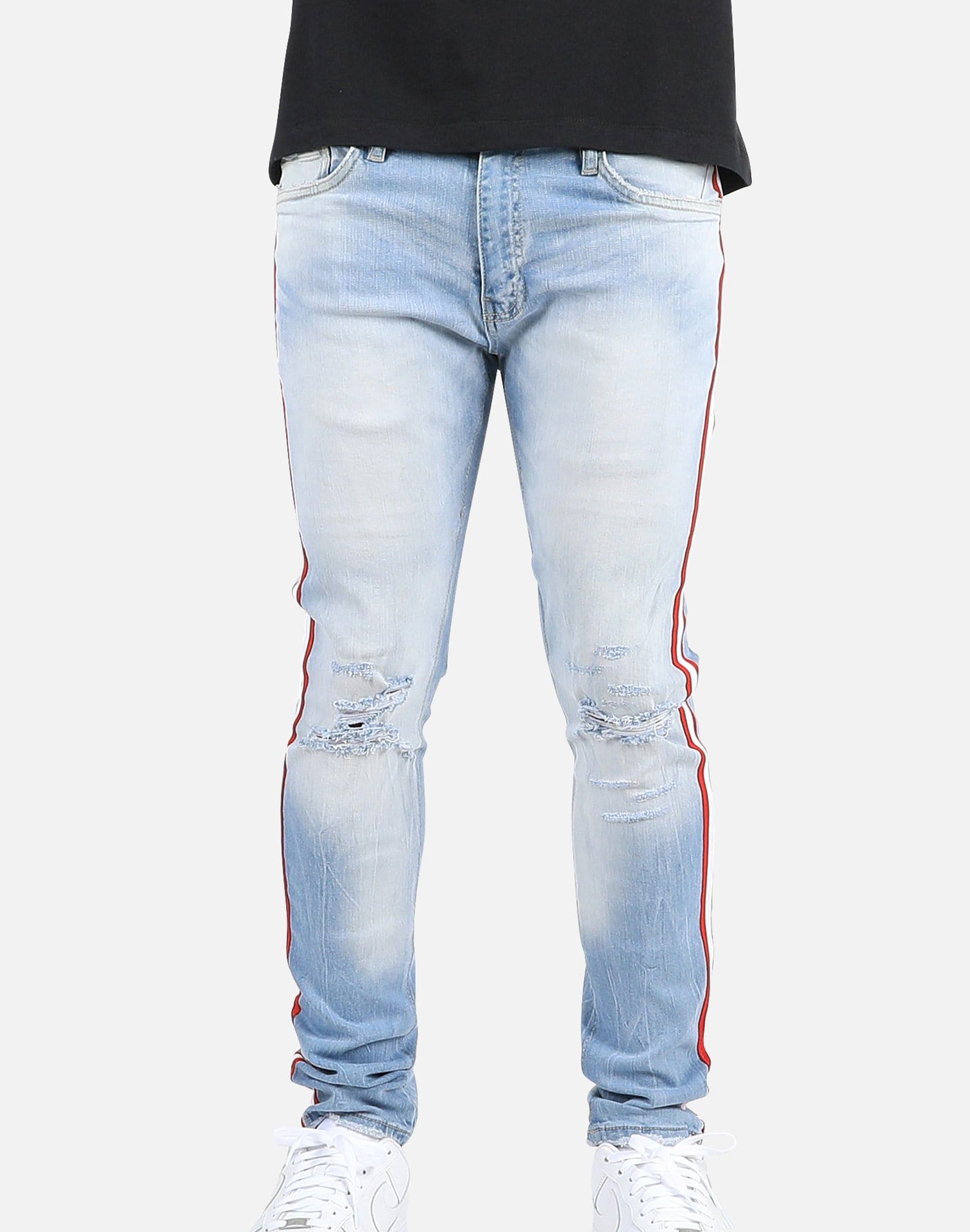 Jordan Craig STRIPED RED JEANS
