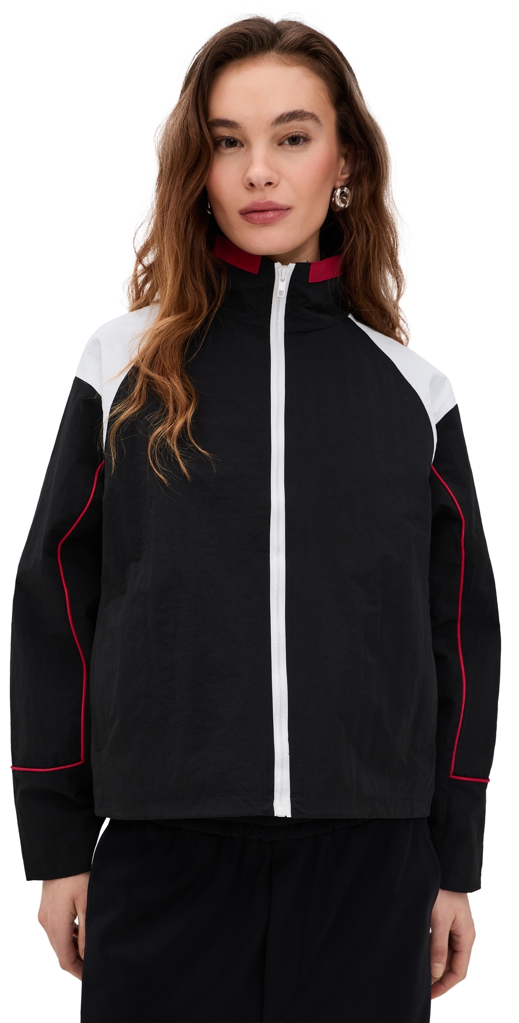 Lioness Shoreline Windbreaker Jacket Noir Lioness Shoreline Windbreaker Jacket Noir