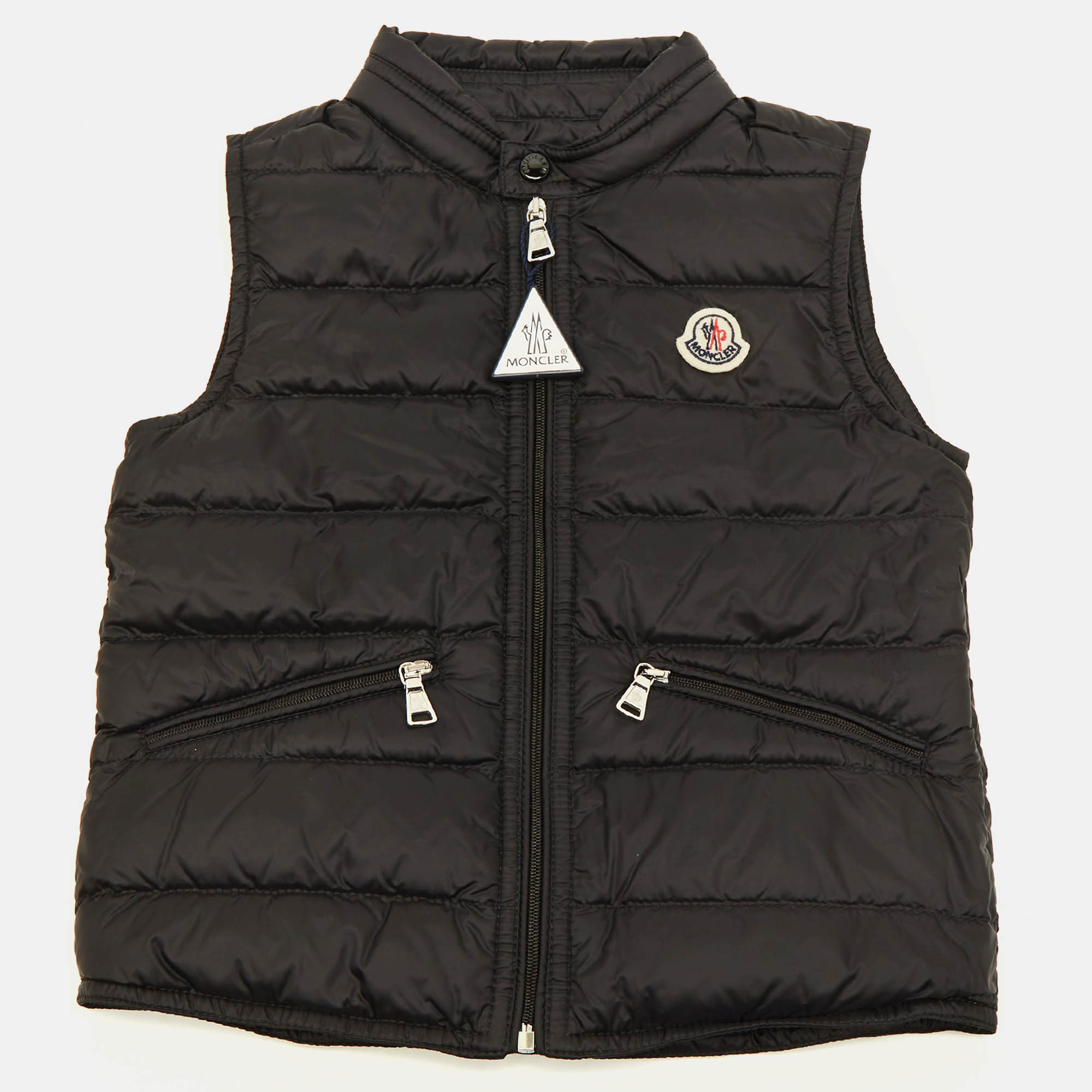 Moncler Kids Black Synthetic Down Gilet Yrs
