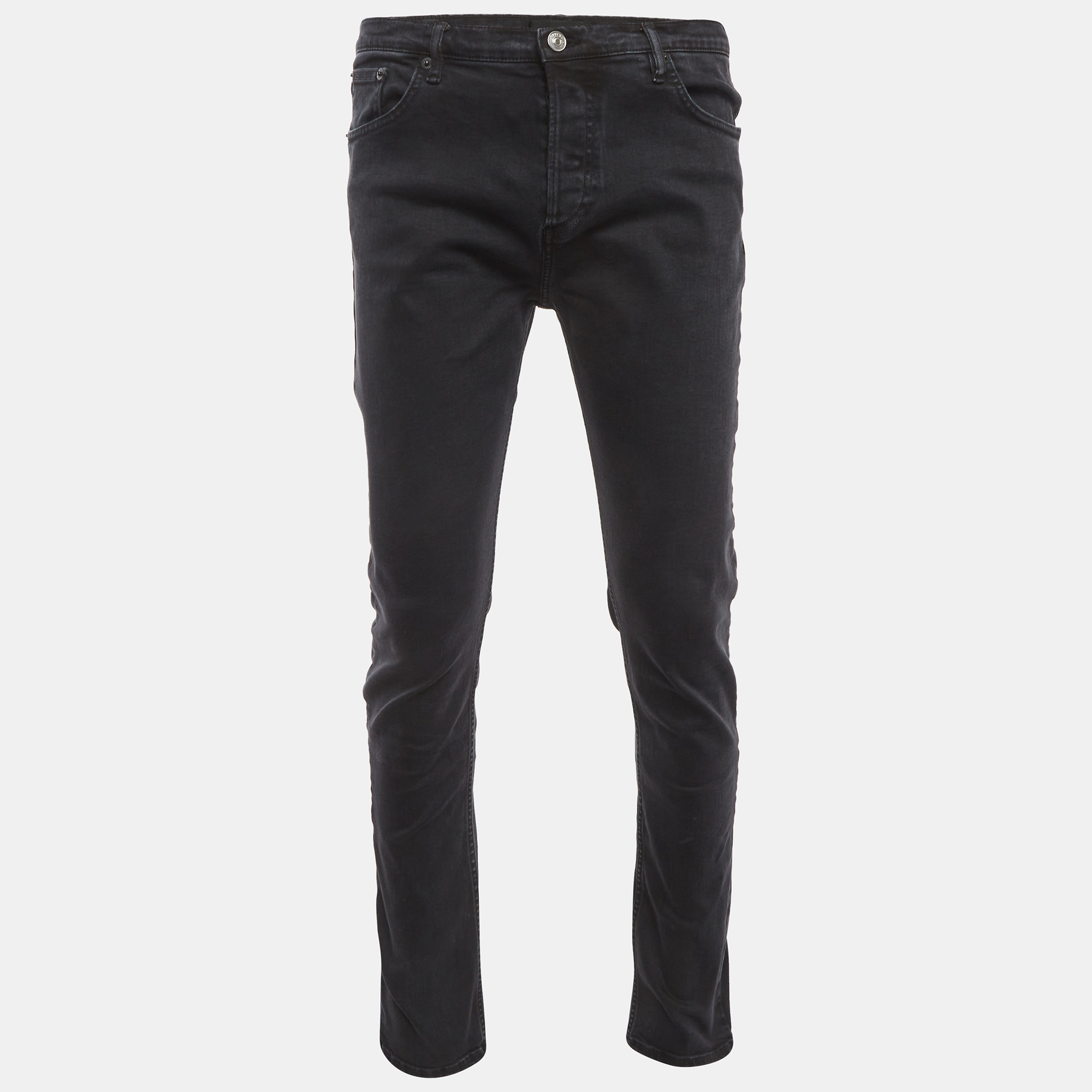 Balenciaga Black Denim Straight Fit Jeans LWaist “