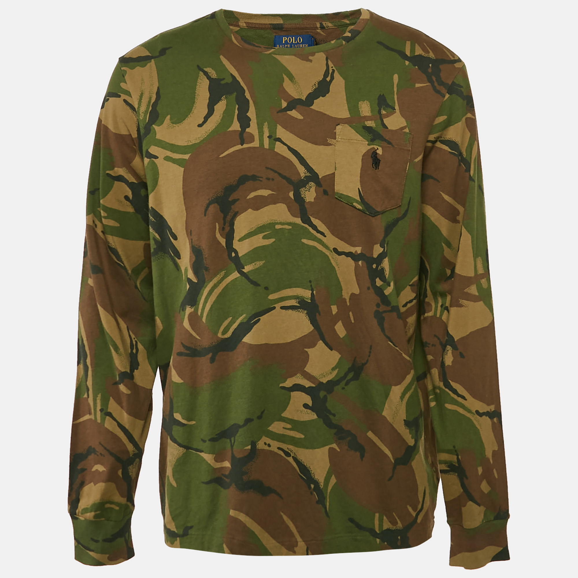 Polo Ralph Lauren Green Camouflage Print Cotton Long Sleeve Shirt Polo Ralph Lauren Green Camouflage Print Cotton Long Sleeve Shirt