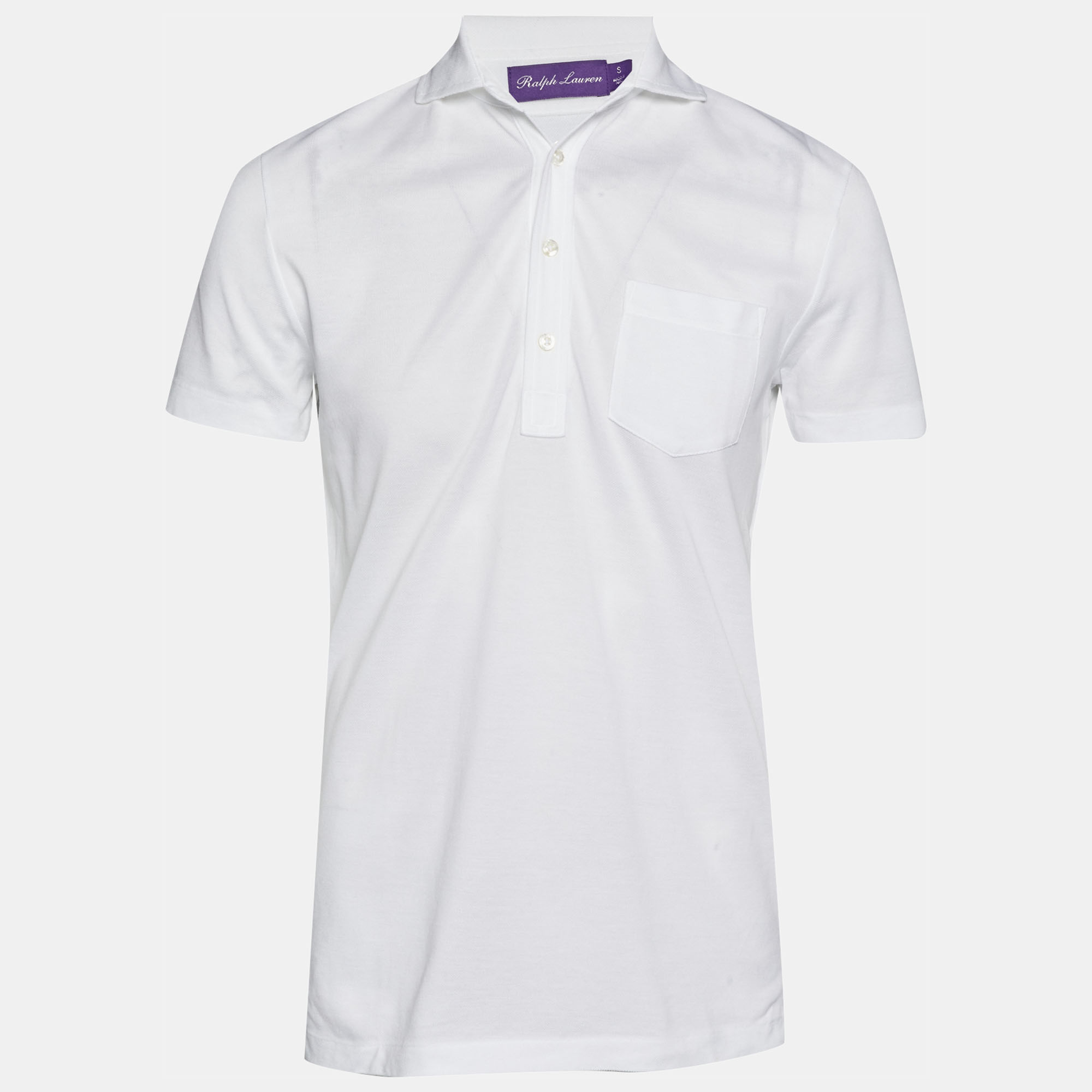 Ralph Lauren Purple Label White Cotton Polo Shirt Ralph Lauren Purple Label White Cotton Polo Shirt
