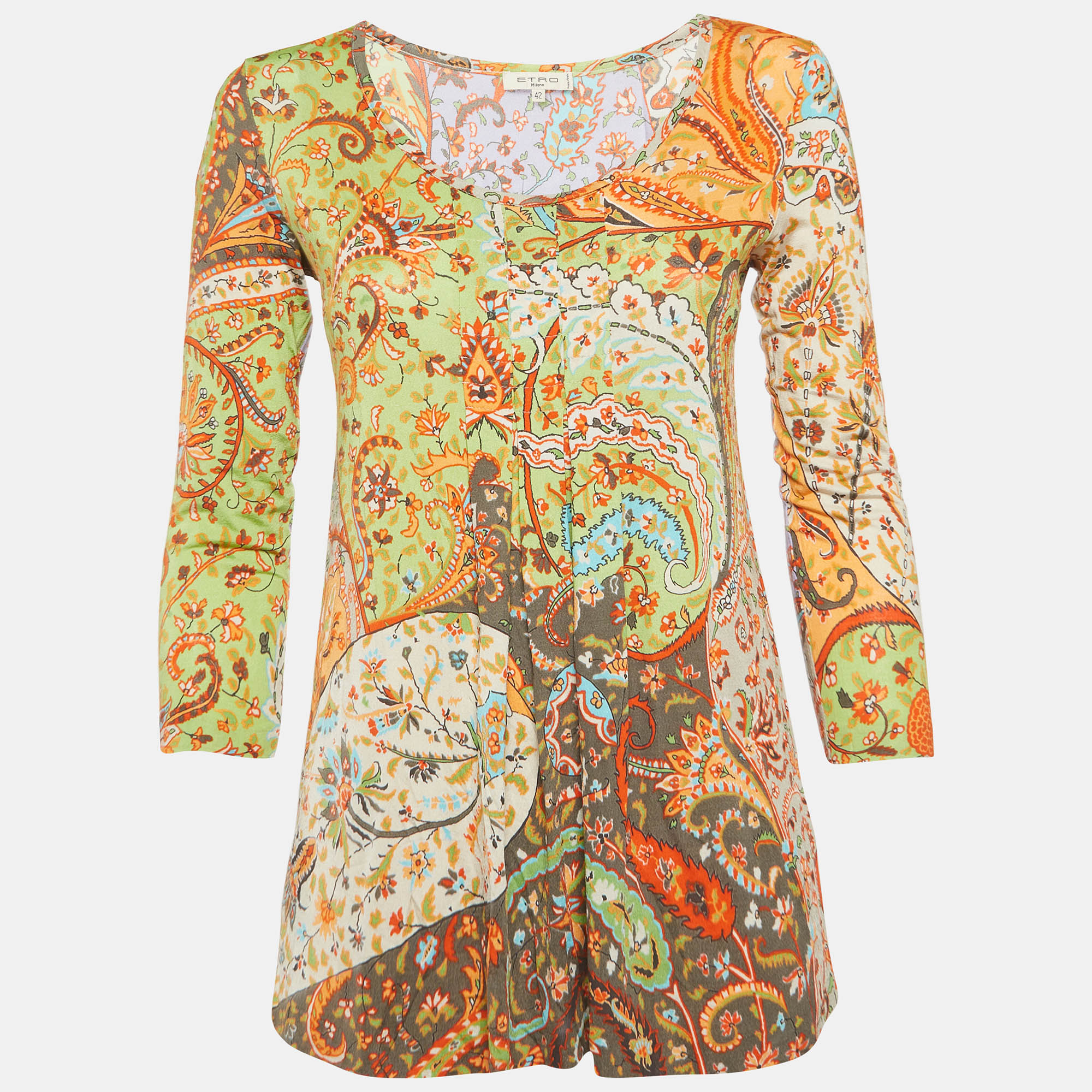 Etro Multicolour Printed Jersey Long Sleeve Top Etro Multicolour Printed Jersey Long Sleeve Top
