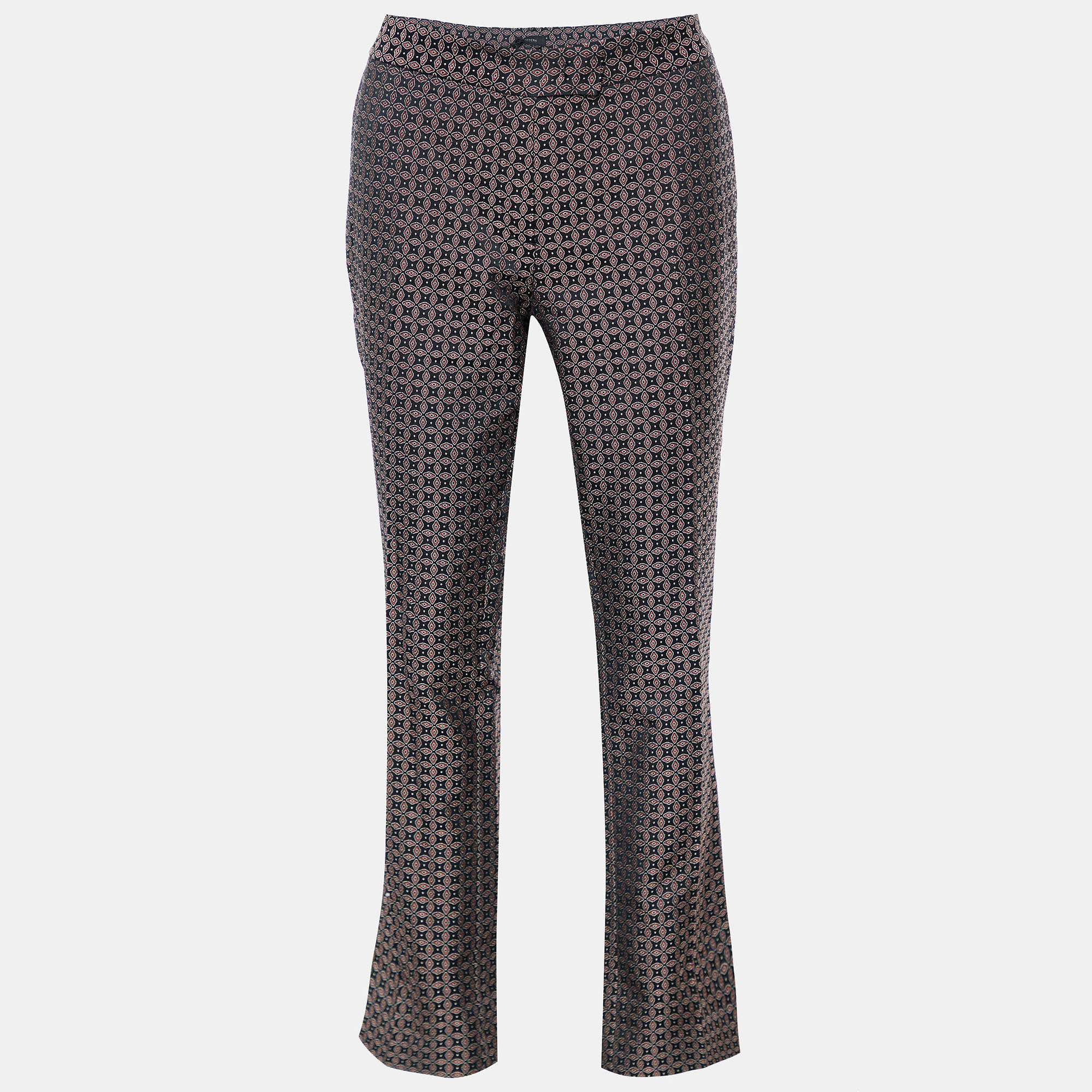 Joseph Black & Burgundy Cravatte Jacquard Duke Trousers Joseph Black & Burgundy Cravatte Jacquard Duke Trousers
