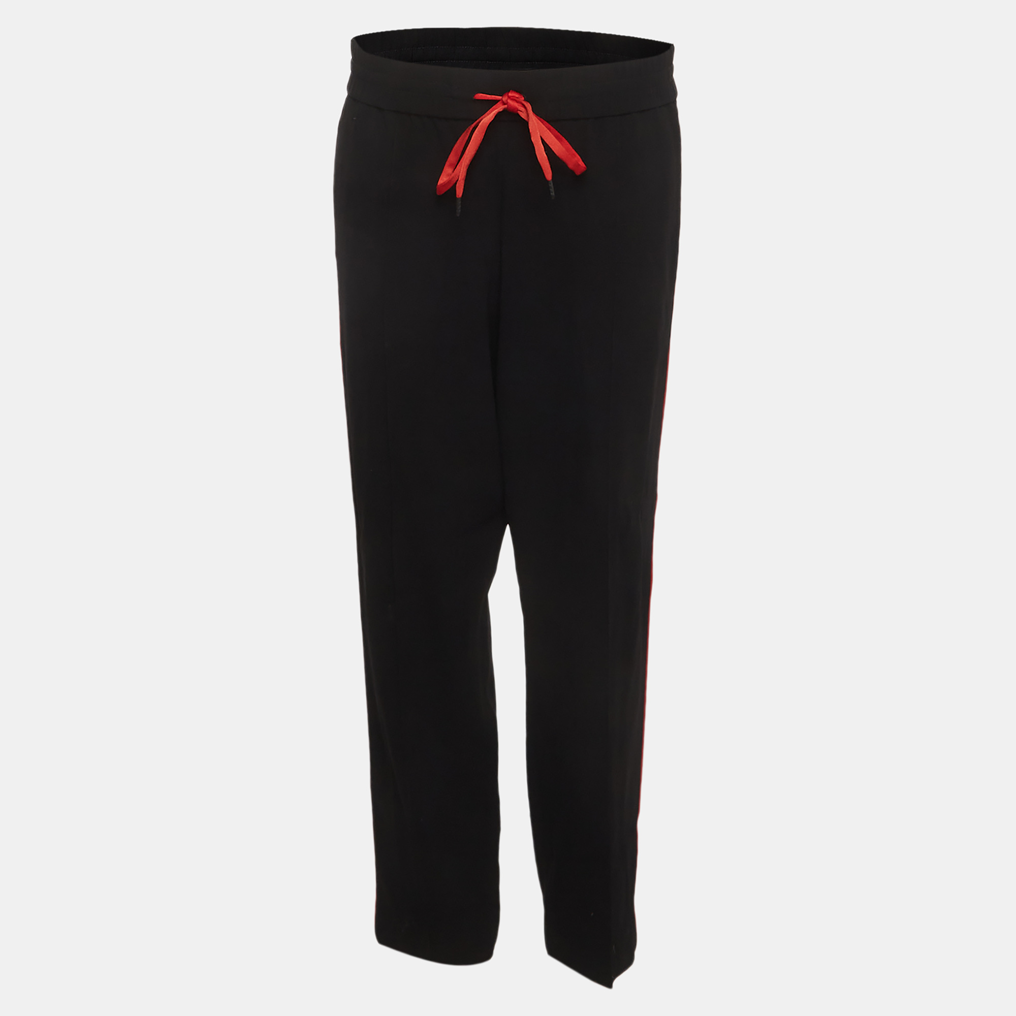 Kenzo Black Crepe Side Stripe Joggers Kenzo Black Crepe Side Stripe Joggers