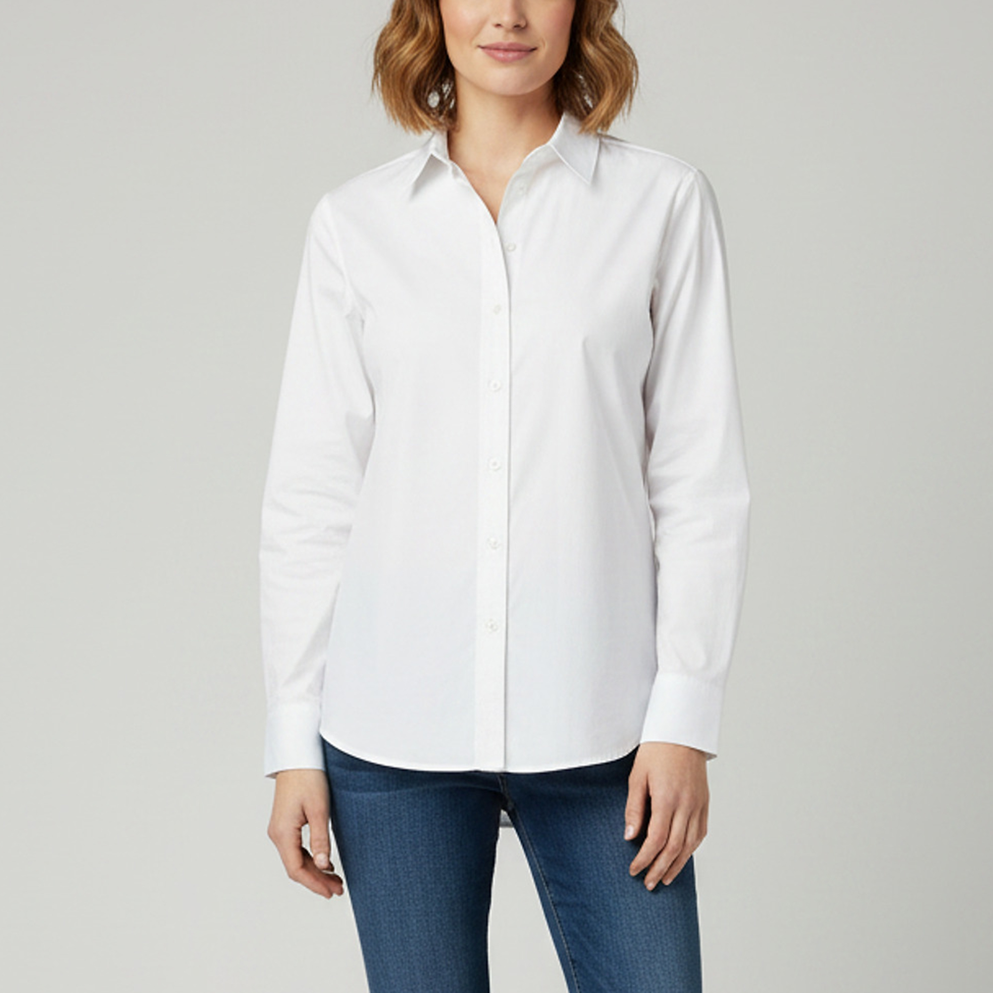 Lauren Ralph Lauren White Cotton Poplin Shirt Lauren Ralph Lauren White Cotton Poplin Shirt