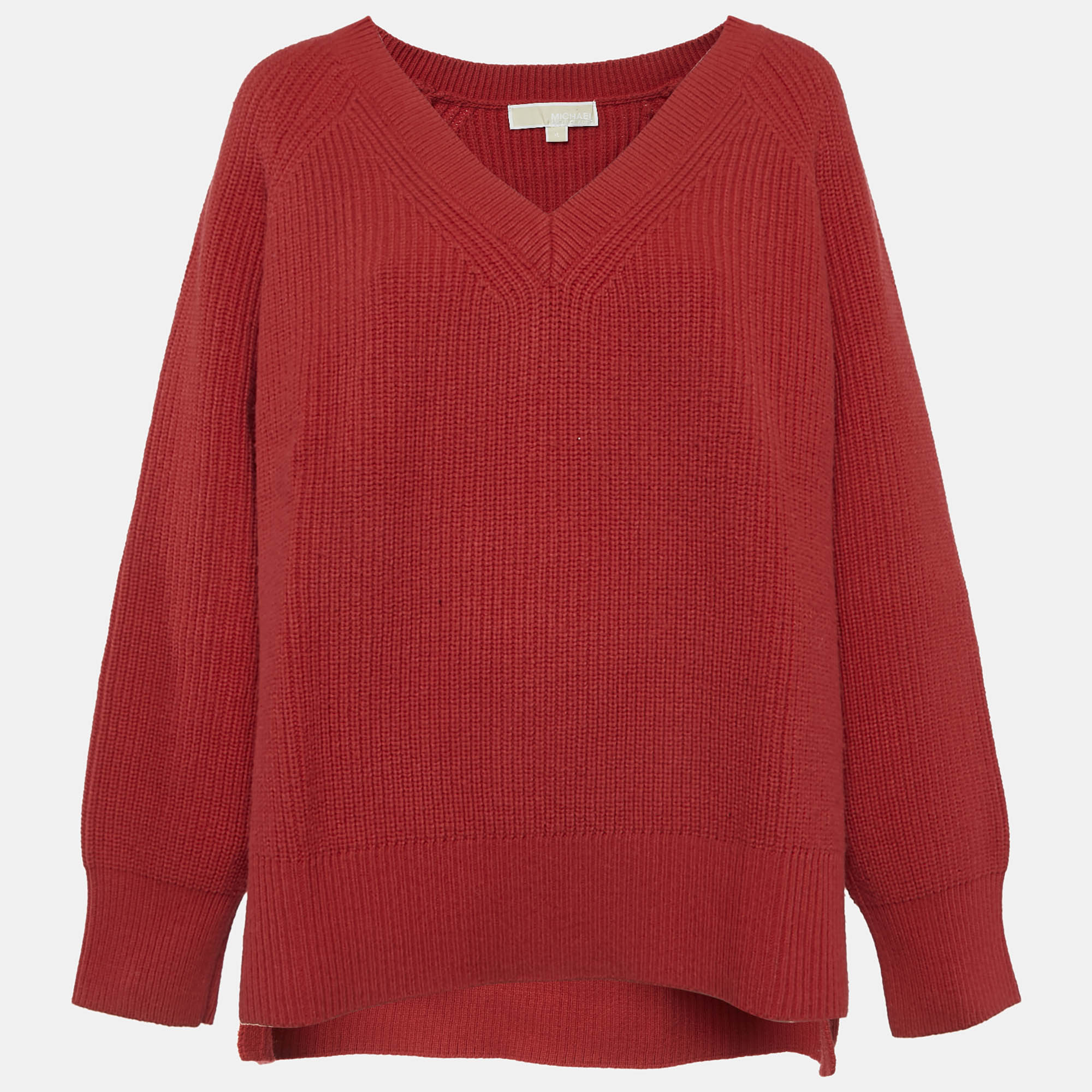 MICHAEL Michael Kors Red Rib Knit Jumper MICHAEL Michael Kors Red Rib Knit Jumper