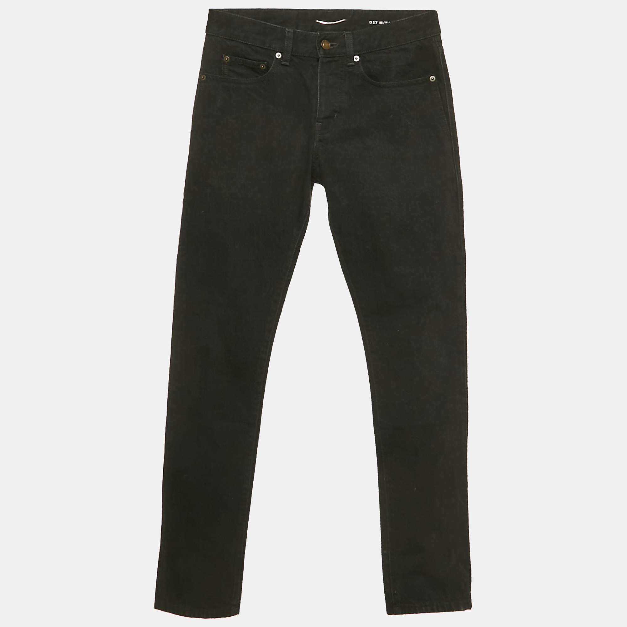 Saint Laurent Paris Black Denim Regular Fit Jeans S Waist “