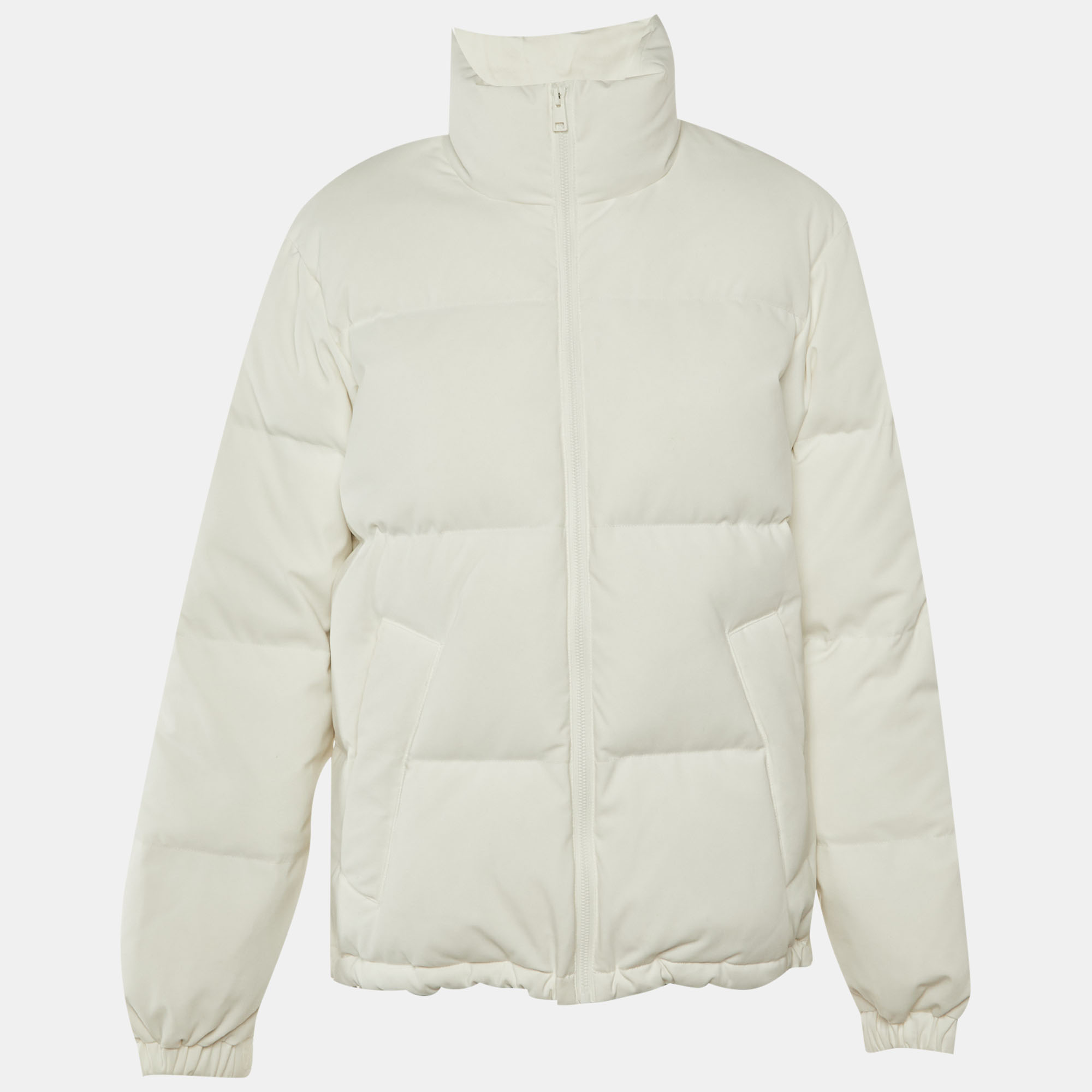 Sandro White Synthetic Puffer Jacket Sandro White Synthetic Puffer Jacket