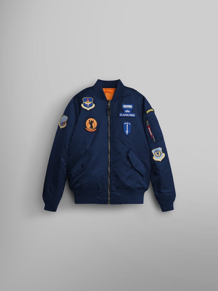 MA- SQUADRON BOMBER JACKET YOUTH – REPLICA BLUE T MA- SQUADRON BOMBER JACKET YOUTH – REPLICA BLUE T