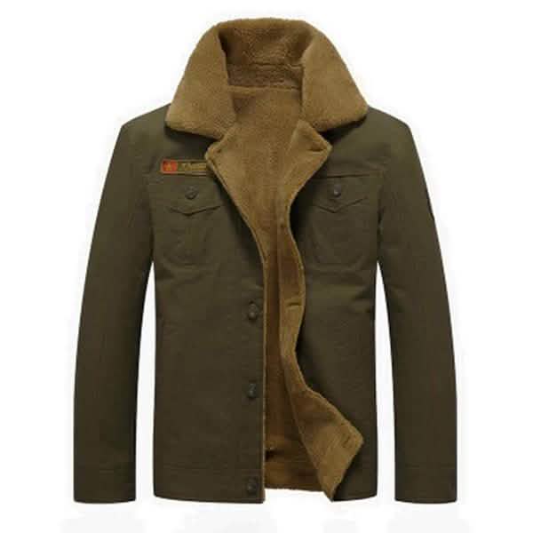 Men Fur Collar Army Tactical Jacket Men Fur Collar Army Tactical Jacket