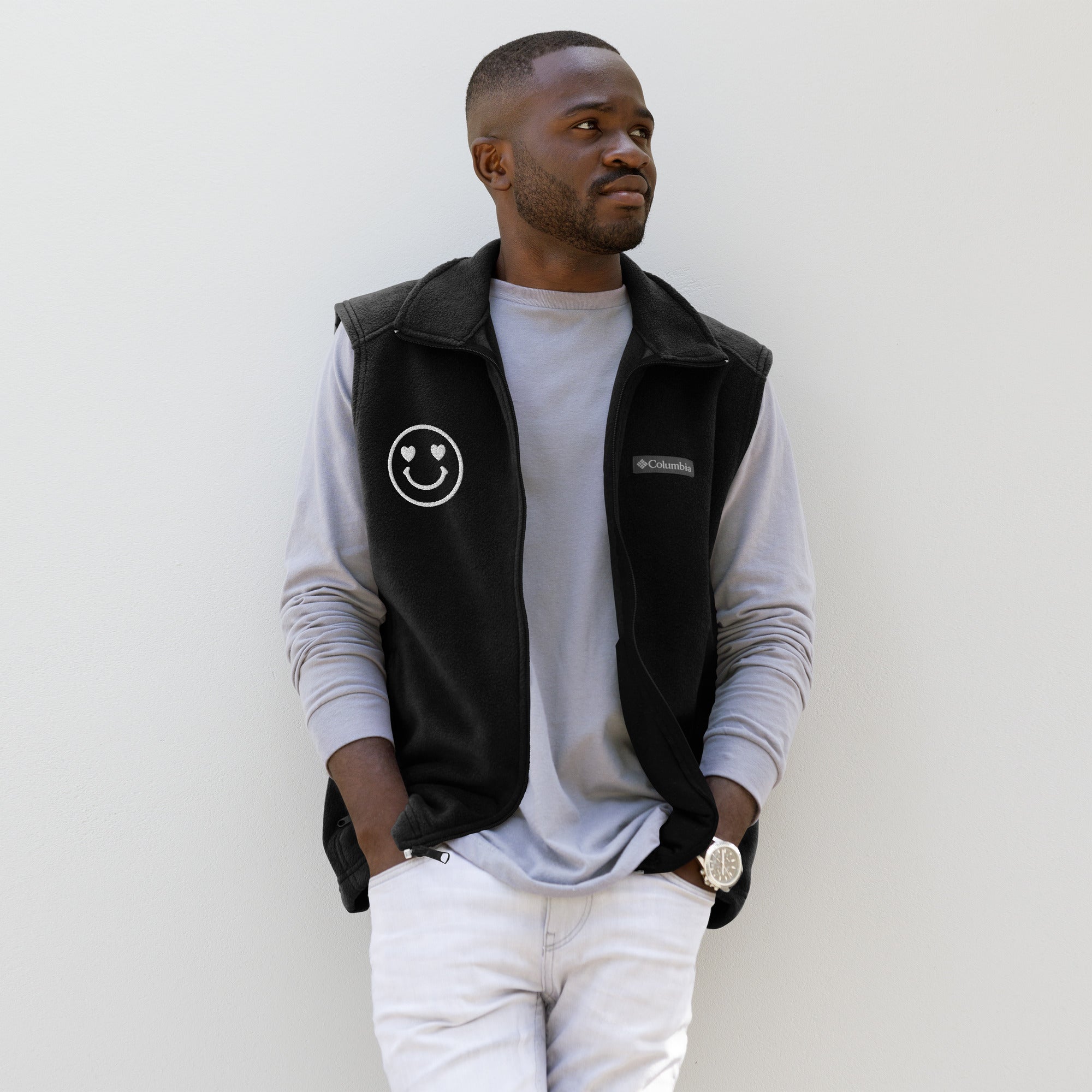 Smiley Fleece Vest Gift Comfort & Joy Smiley Fleece Vest Gift Comfort & Joy
