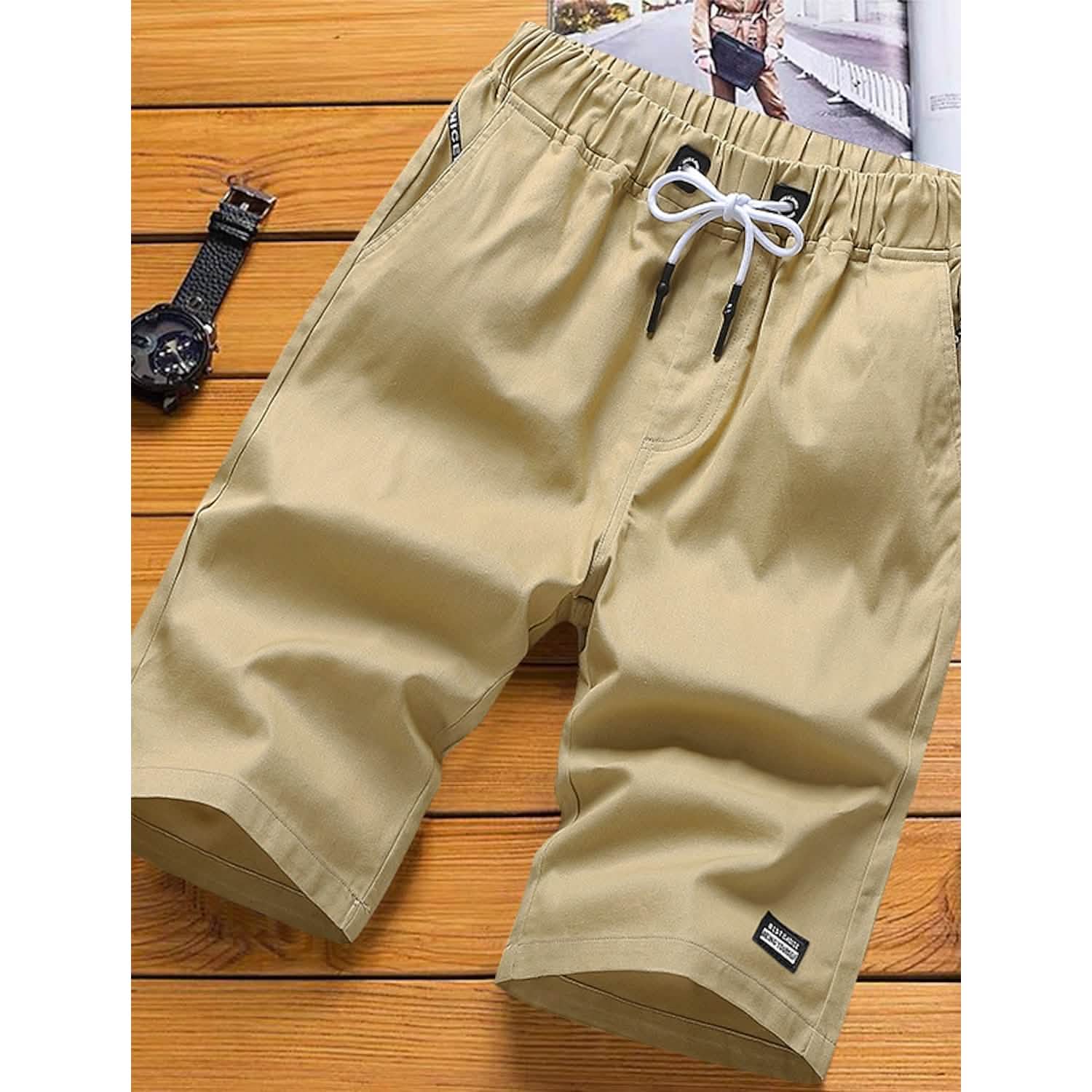 Men’s Drawstring Knee Sweatpants