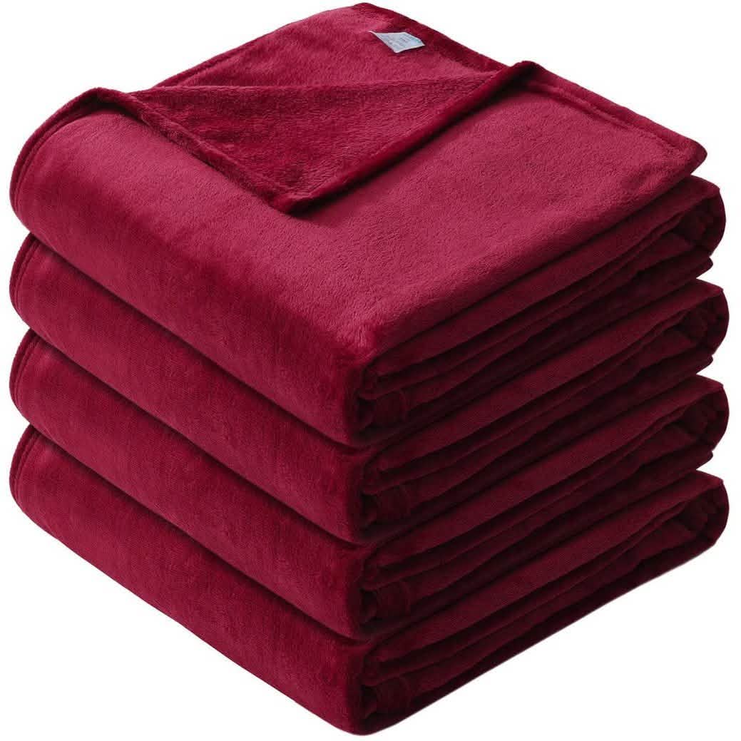 Microfiber Soft Fleece Blanket -Comfy for All Seasons – Twin Red Microfiber Soft Fleece Blanket -Comfy for All Seasons – Twin Red