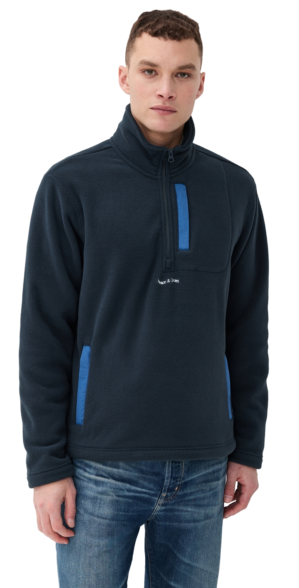 Museum of Peace and Quiet Summit Polar Fleece Quarter Zip Navy Museum of Peace and Quiet Summit Polar Fleece Quarter Zip Navy