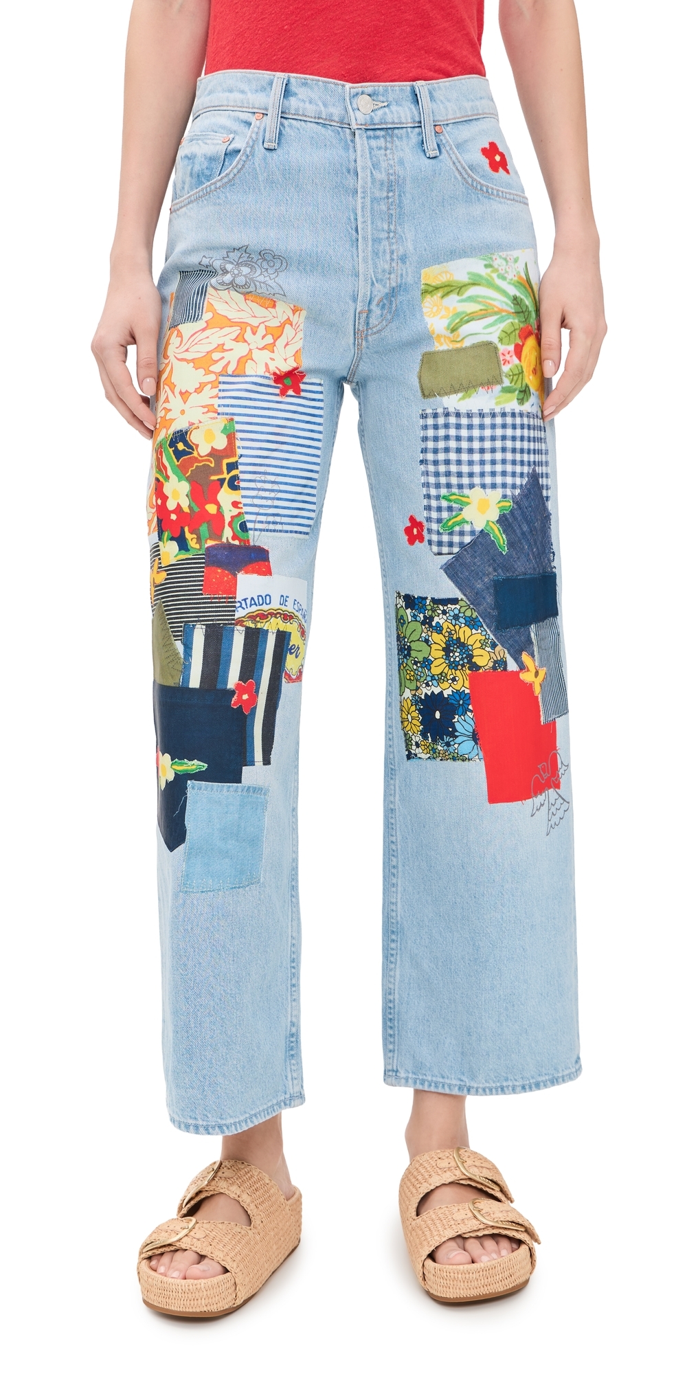 MOTHER High Waisted Spinner Flood Jeans Mumble Jumble MOTHER High Waisted Spinner Flood Jeans Mumble Jumble