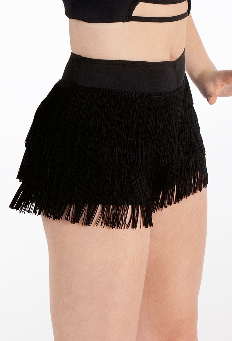 Fringe Dance Shorts – Black – Adult – MT Fringe Dance Shorts – Black – Adult – MT