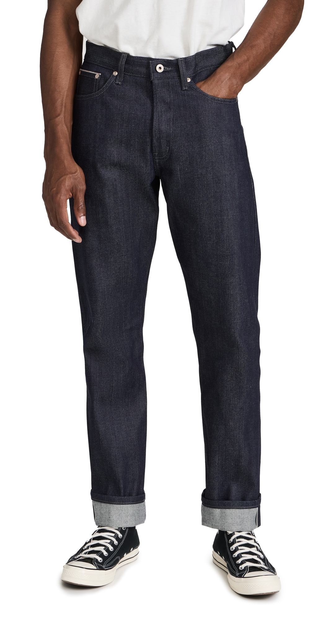 Naked & Famous Denim True Guy Indigo Selvedge Jeans Indigo Naked & Famous Denim True Guy Indigo Selvedge Jeans Indigo