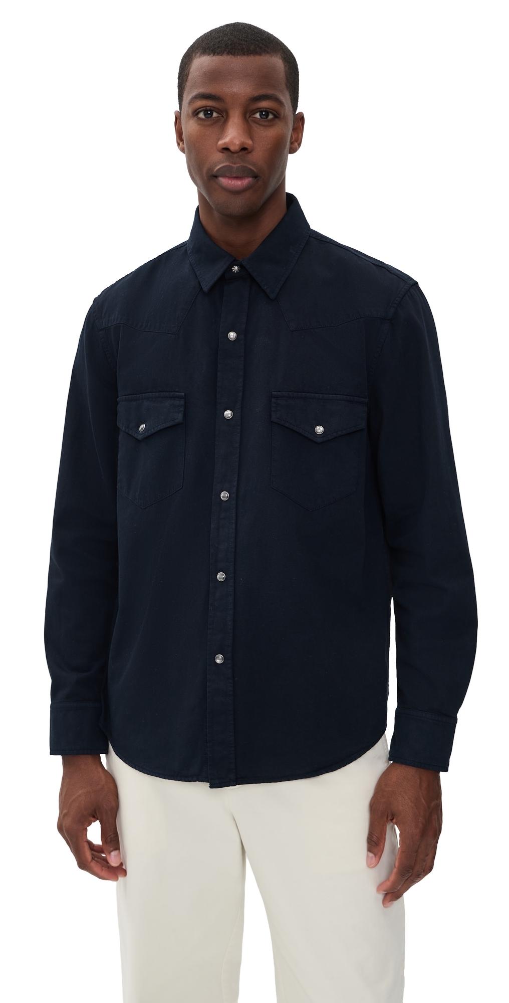 Nili Lotan Travis Denim Shirt Midnight Nili Lotan Travis Denim Shirt Midnight