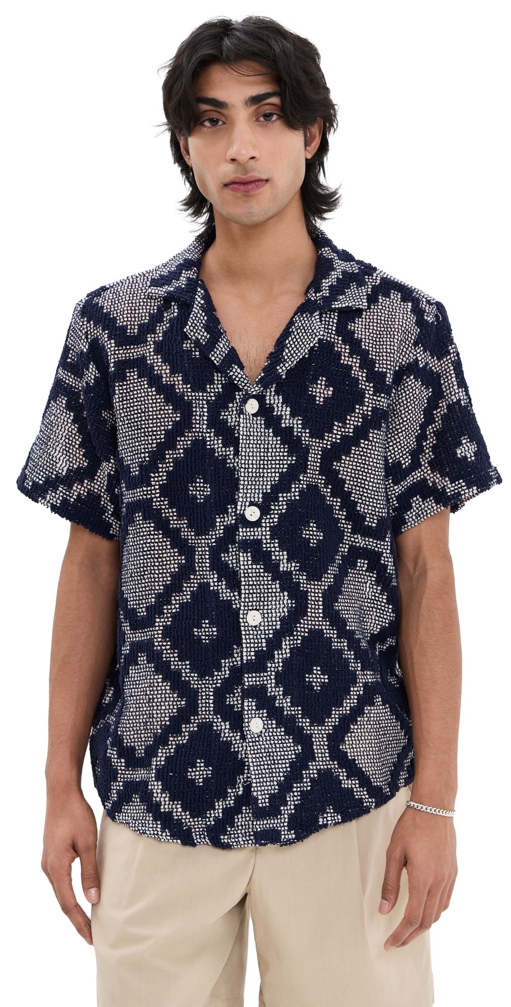 OAS Trastevere Cuba Crochet Shirt Multi
