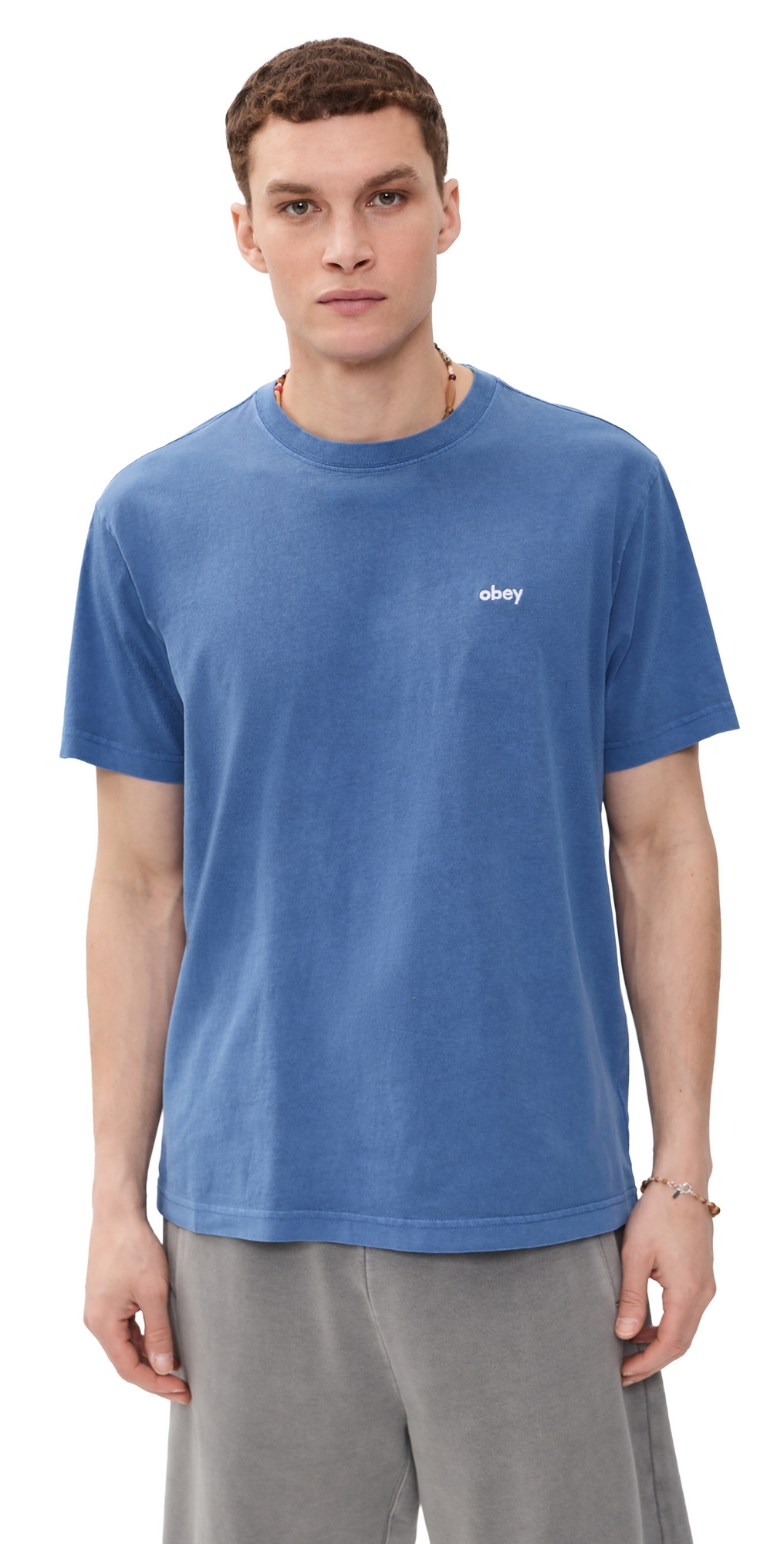 Obey Lowercase Pigment Shirt Pigment Electric Indigo Obey Lowercase Pigment Shirt Pigment Electric Indigo