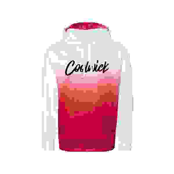 Coolwick Men’s Ombre Bowling Hoodie Red X