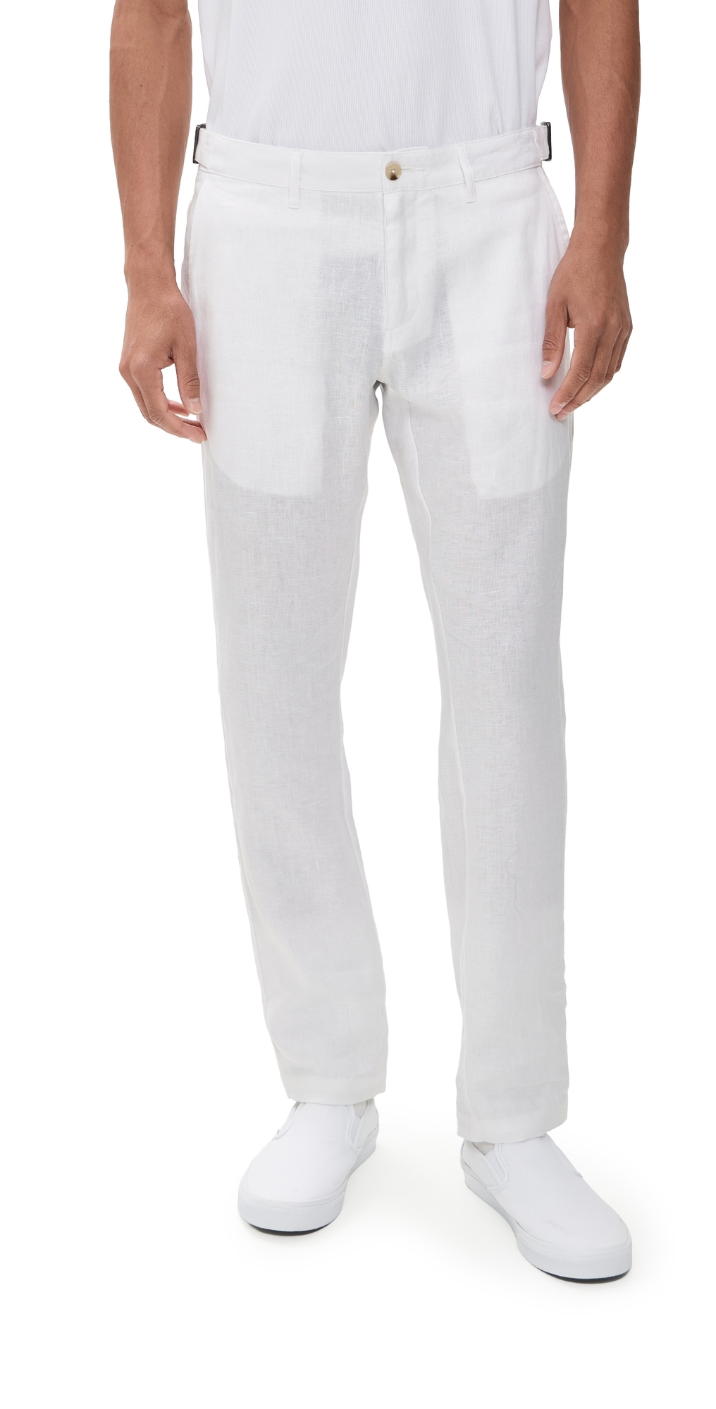 Onia Linen Trousers White Onia Linen Trousers White