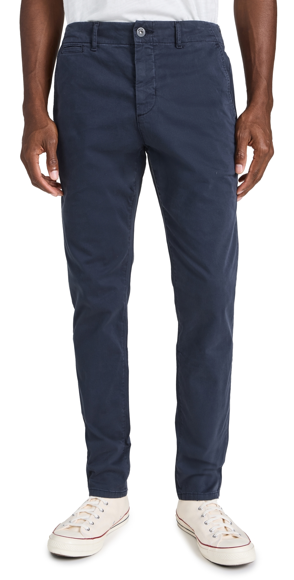 PAIGE Danford Stretch Sateen Chinos Deep Anchor PAIGE Danford Stretch Sateen Chinos Deep Anchor