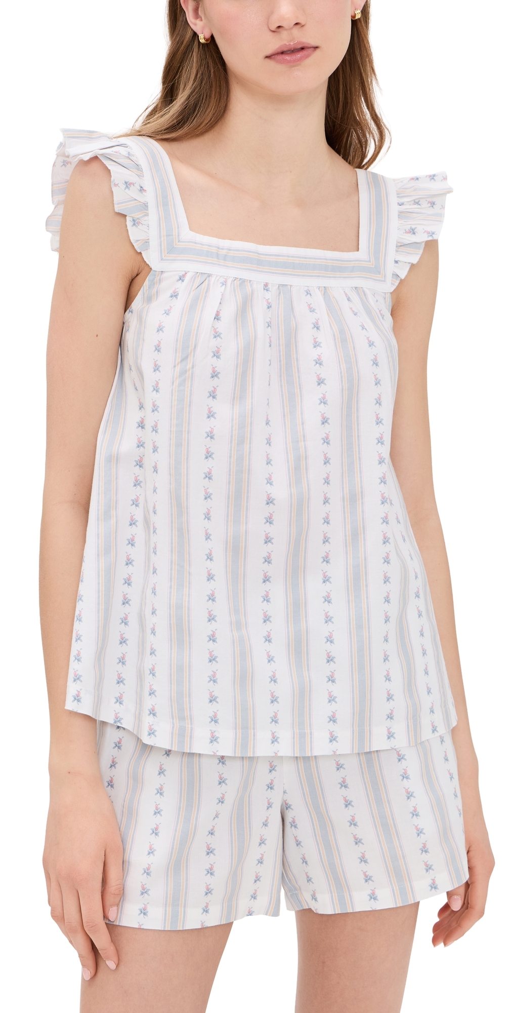 Petite Plume Woven Twill Clara Shorts Set Petite Plume Woven Twill Clara Shorts Set