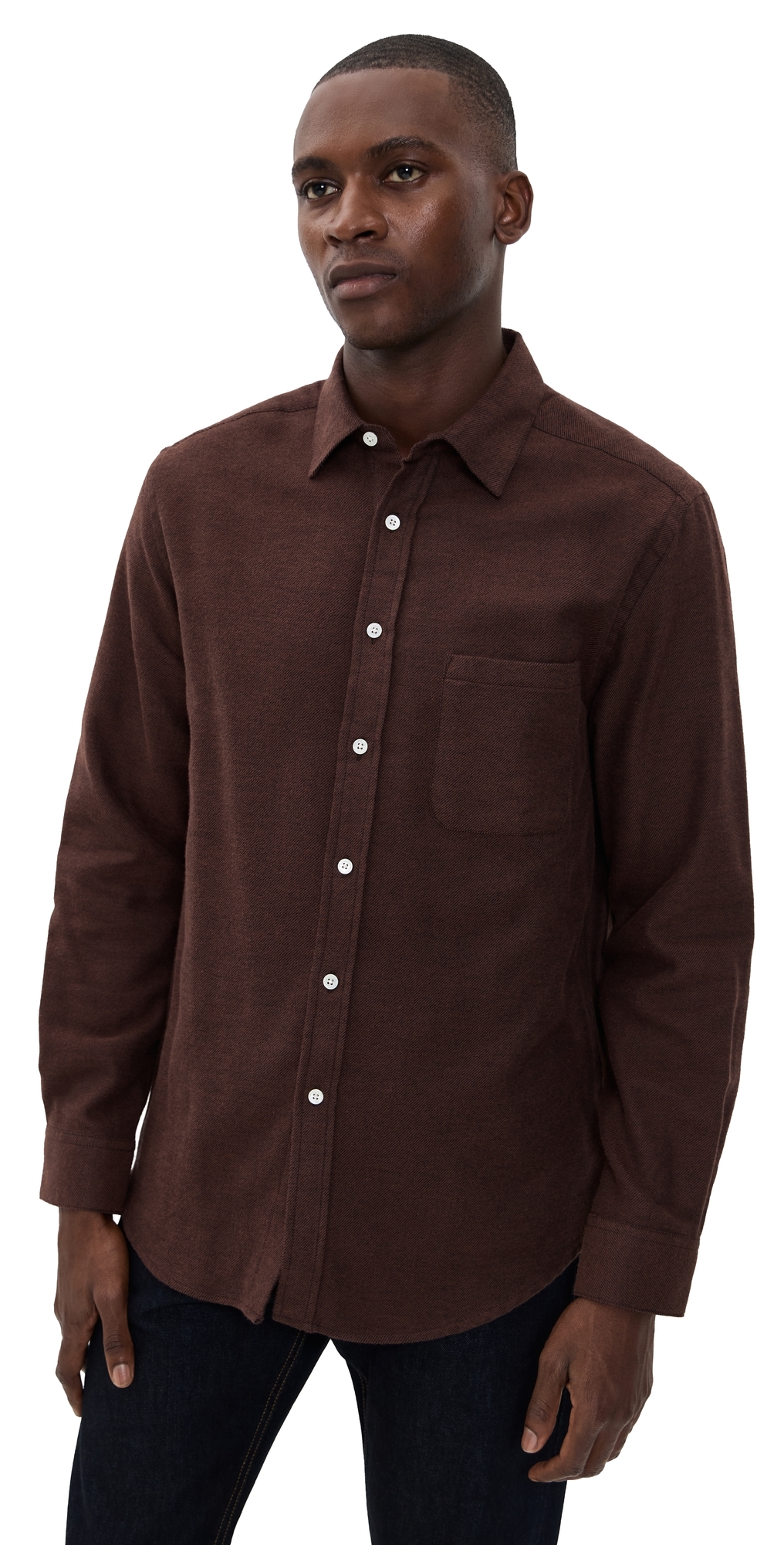 Portuguese Flannel Teca . Brushed Flannel Button Down Shirt Brown Portuguese Flannel Teca . Brushed Flannel Button Down Shirt Brown