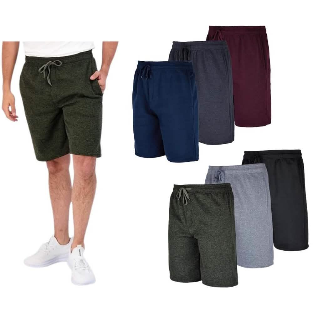 -Pack: Men’s Fleece Lounge Shorts With Pockets -Pack: Men’s Fleece Lounge Shorts With Pockets