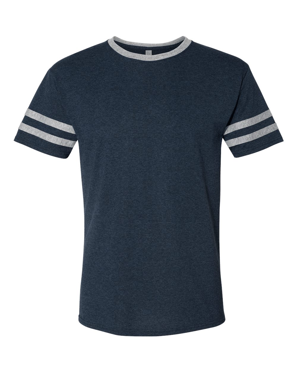 JERZEES – MR – Triblend Varsity Ringer T – Shirt – Indigo Heather Oxford – JERZEES – MR – Triblend Varsity Ringer T – Shirt – Indigo Heather Oxford –