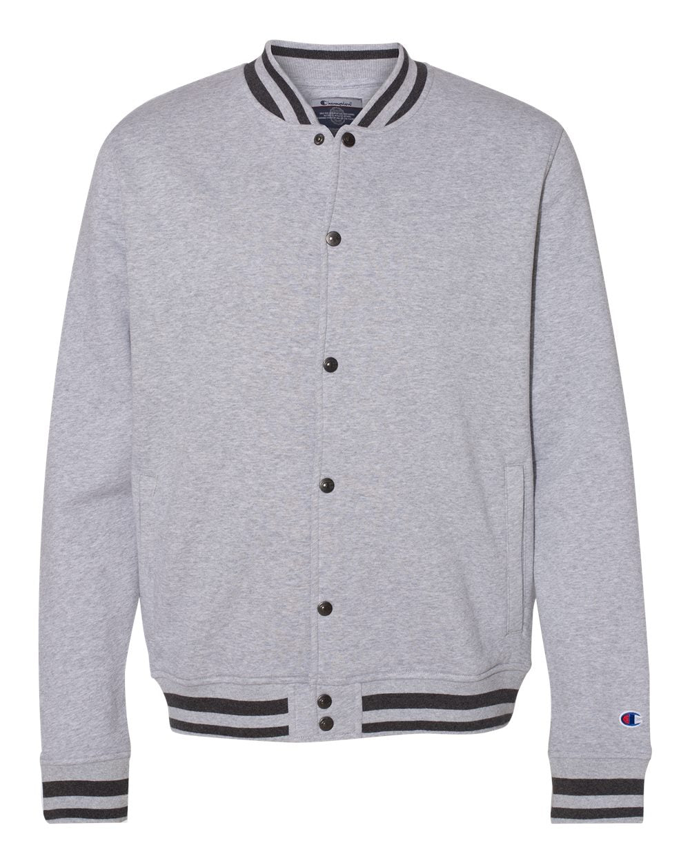Champion – CO – Unisex Bomber Jacket – Oxford Grey Charcoal Heather Champion – CO – Unisex Bomber Jacket – Oxford Grey Charcoal Heather