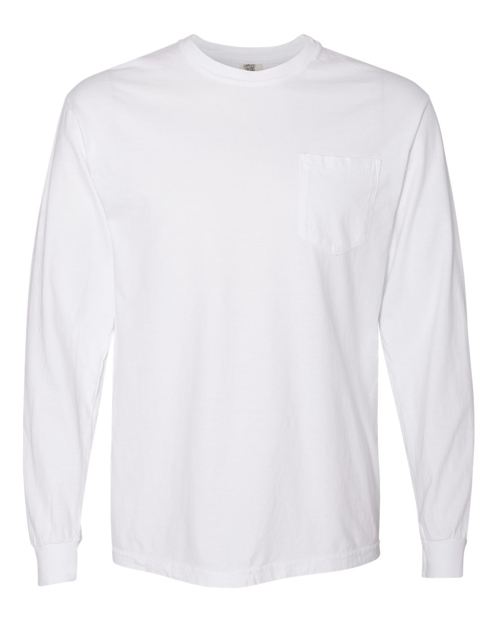 Comfort Colors – – Garment – Dyed Heavyweight Long Sleeve Pocket T – Shirt – White – Comfort Colors – – Garment – Dyed Heavyweight Long Sleeve Pocket T – Shirt – White –