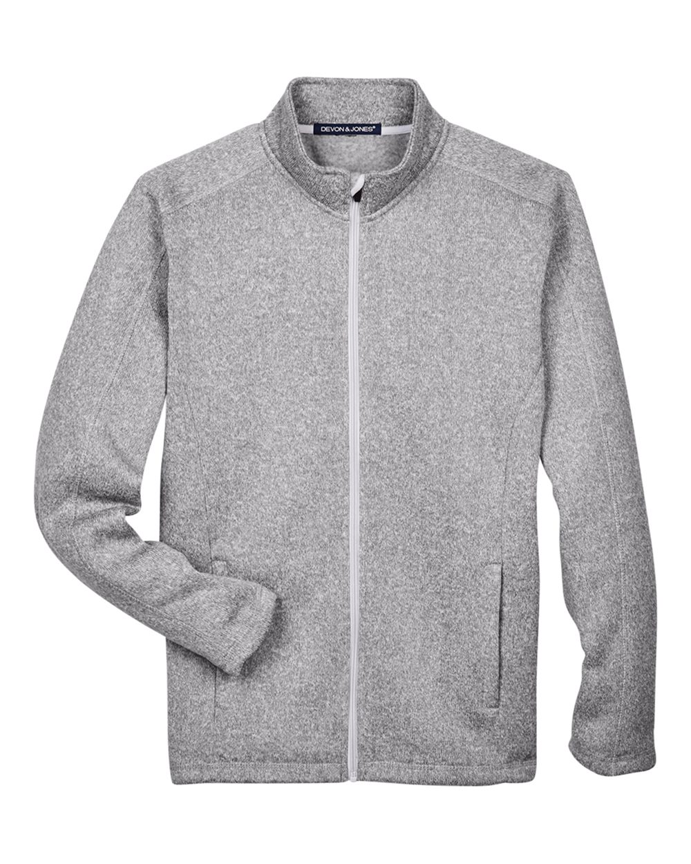 Devon & Jones – DG – Men’s Bristol Full – Zip Sweater Fleece Jacket – Grey Heather – Devon & Jones – DG – Men’s Bristol Full – Zip Sweater Fleece Jacket – Grey Heather –