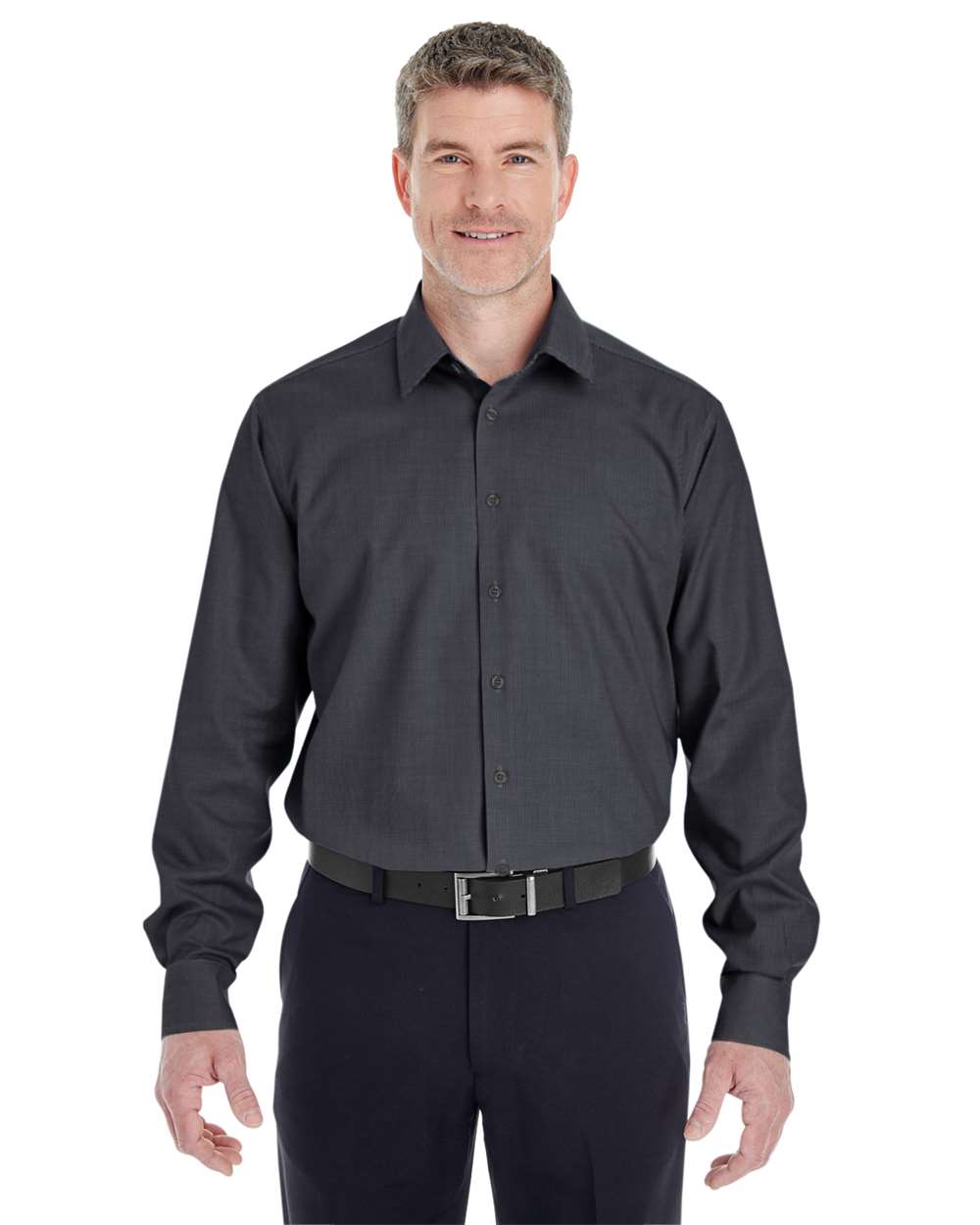 Devon & Jones – DG – Men’s Crown Collection Royal Dobby Dress Shirt – Black – Devon & Jones – DG – Men’s Crown Collection Royal Dobby Dress Shirt – Black –