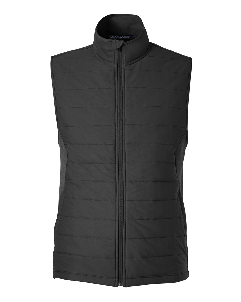 Devon & Jones – DG – Men’s New Classics Charleston Hybrid Vest – Black Melange Black – Devon & Jones – DG – Men’s New Classics Charleston Hybrid Vest – Black Melange Black –