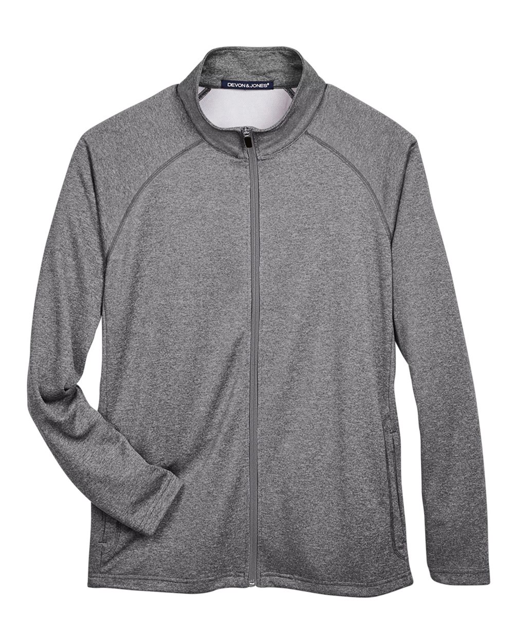Devon & Jones – DG – Men’s Stretch Tech – Shell Compass Full – Zip Jacket – Dark Grey Heather Devon & Jones – DG – Men’s Stretch Tech – Shell Compass Full – Zip Jacket – Dark Grey Heather