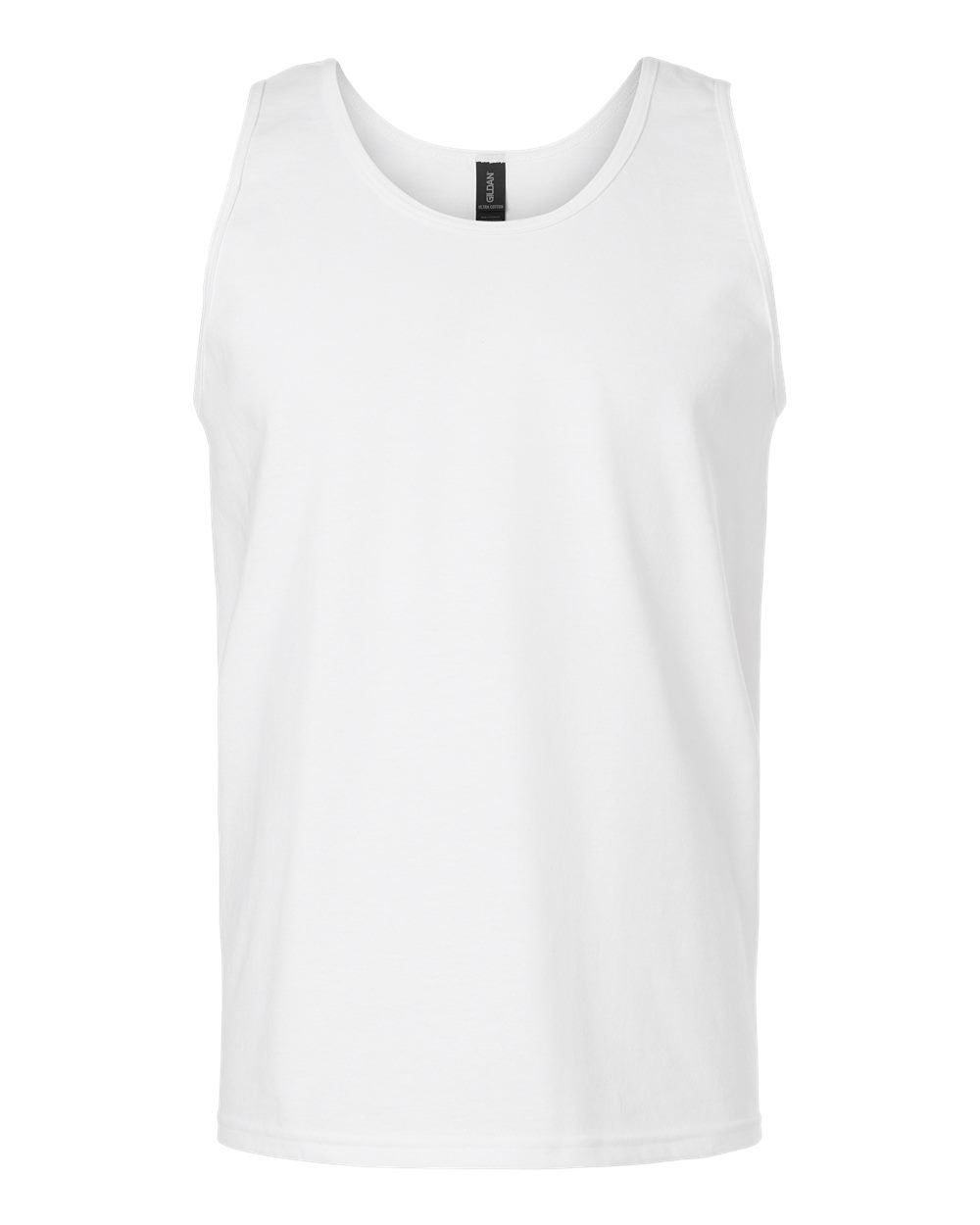 Gildan – – Ultra Cotton Tank Top – White Gildan – – Ultra Cotton Tank Top – White