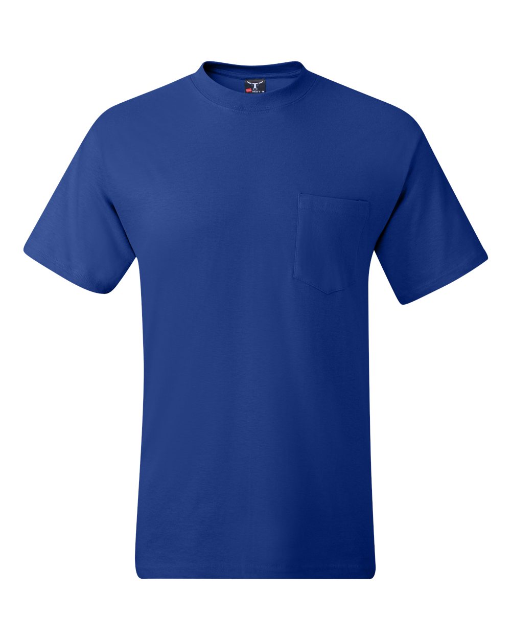 Hanes – – Beefy – T Pocket T – Shirt – Deep Royal Hanes – – Beefy – T Pocket T – Shirt – Deep Royal