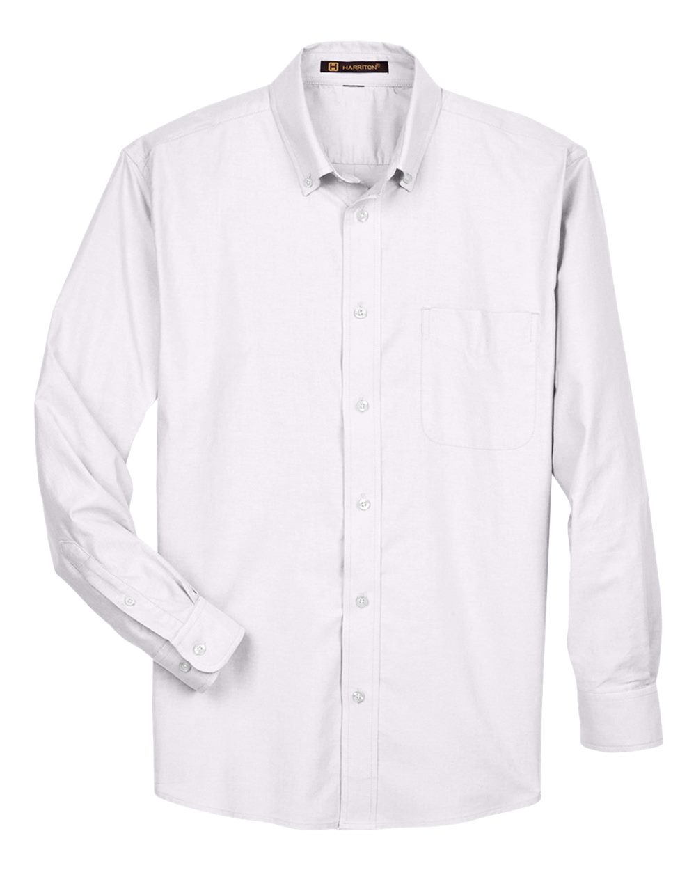 Harriton – M – Men’s Long Sleeve Oxford Shirt – White Harriton – M – Men’s Long Sleeve Oxford Shirt – White