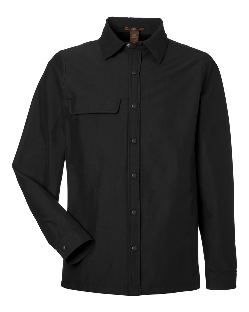 Harriton – M – Unisex Flex Twill Overshirt – Black – Harriton – M – Unisex Flex Twill Overshirt – Black –