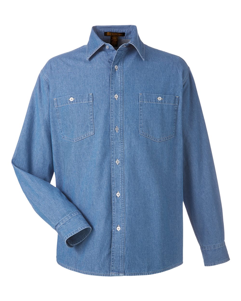 Harriton – M – Unisex Denim Shirt Jacket – Light Denim Harriton – M – Unisex Denim Shirt Jacket – Light Denim