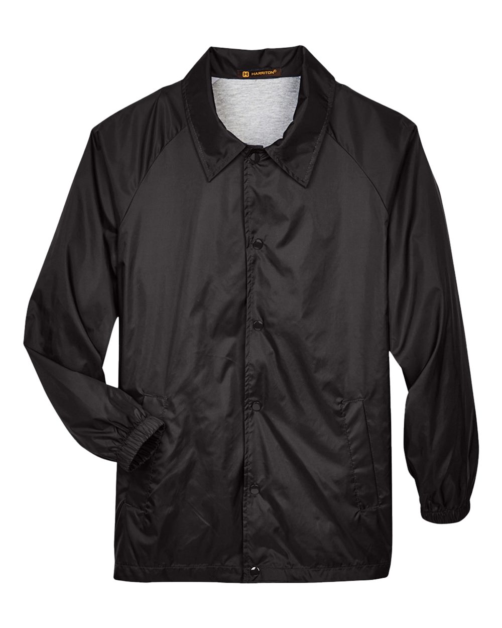 Harriton – M – Unisex Nylon Staff Jacket – Black Harriton – M – Unisex Nylon Staff Jacket – Black