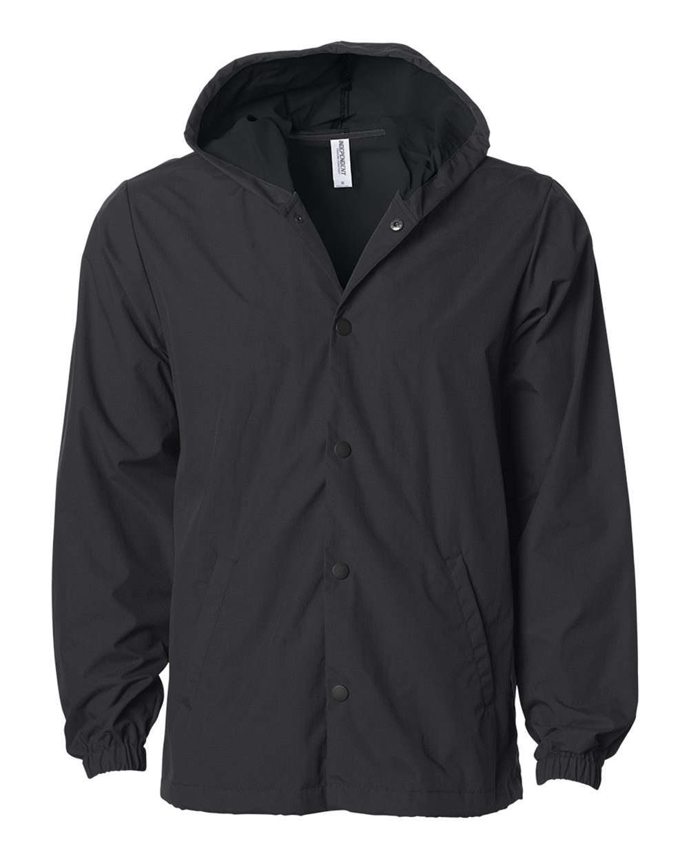 Independent Trading Co. – EXPNB – Water – Resistant Hooded Windbreaker – Black Black Independent Trading Co. – EXPNB – Water – Resistant Hooded Windbreaker – Black Black