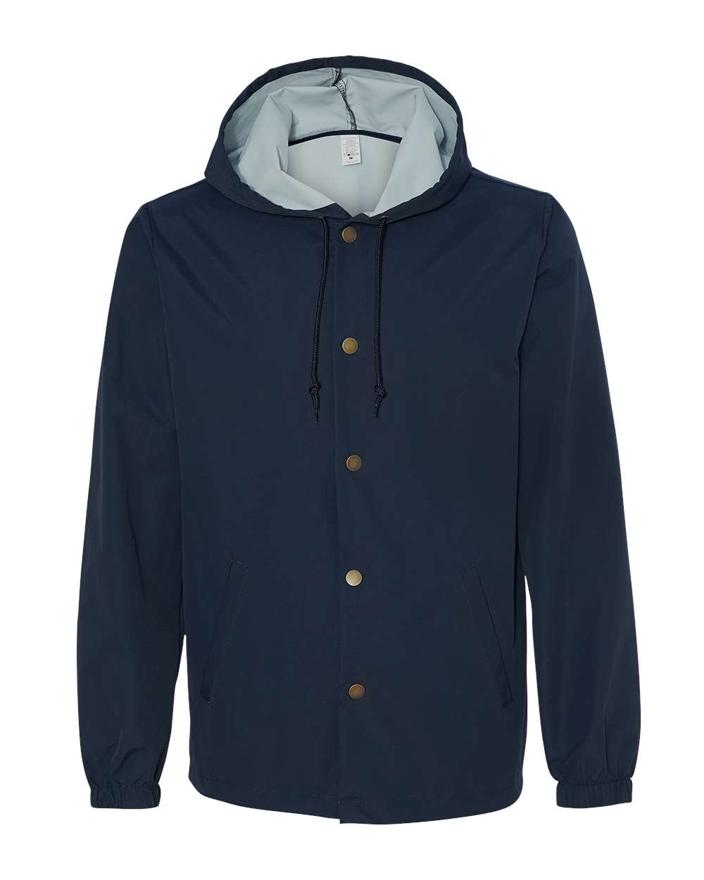 Independent Trading Co. – EXPNB – Water – Resistant Hooded Windbreaker – Classic Navy