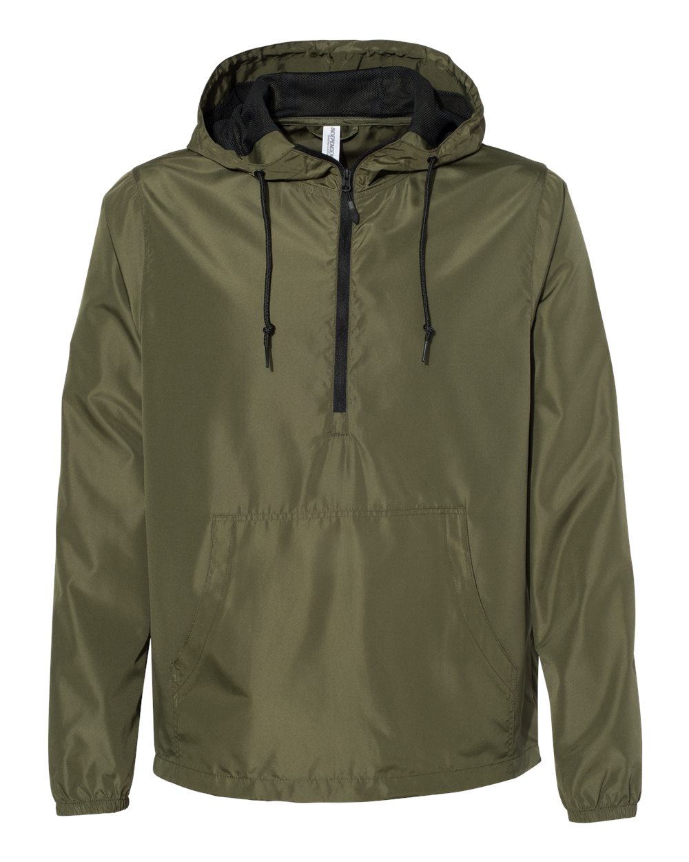 Independent Trading Co. – EXPLWP – Lightweight Quarter – Zip Windbreaker Pullover Jacket – Army Black Zipper Independent Trading Co. – EXPLWP – Lightweight Quarter – Zip Windbreaker Pullover Jacket – Army Black Zipper