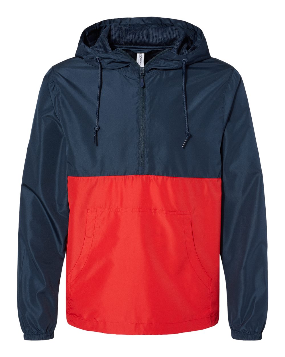 Independent Trading Co. – EXPLWP – Lightweight Quarter – Zip Windbreaker Pullover Jacket – Classic Navy Red – Independent Trading Co. – EXPLWP – Lightweight Quarter – Zip Windbreaker Pullover Jacket – Classic Navy Red –