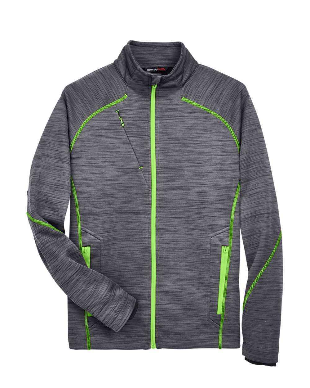 North End – – Men’s Flux Mlange Bonded Fleece Jacket – Carbon Acid Green – North End – – Men’s Flux Mlange Bonded Fleece Jacket – Carbon Acid Green –
