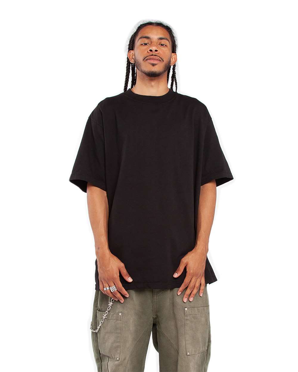 Shaka Wear – SHGD – Garment – Dyed Crewneck T – Shirt – Black –